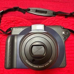 Fujifilm Instax 100 Instant Camera - Black and Dark Blue
